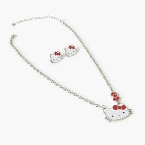 🎀 Hello Kitty Necklace and Earring Set 🎀